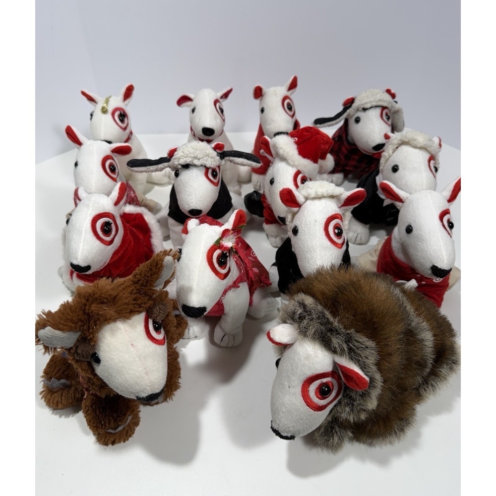 TARGET Bullseye Dog Mini Plush  6" LOT of1 16